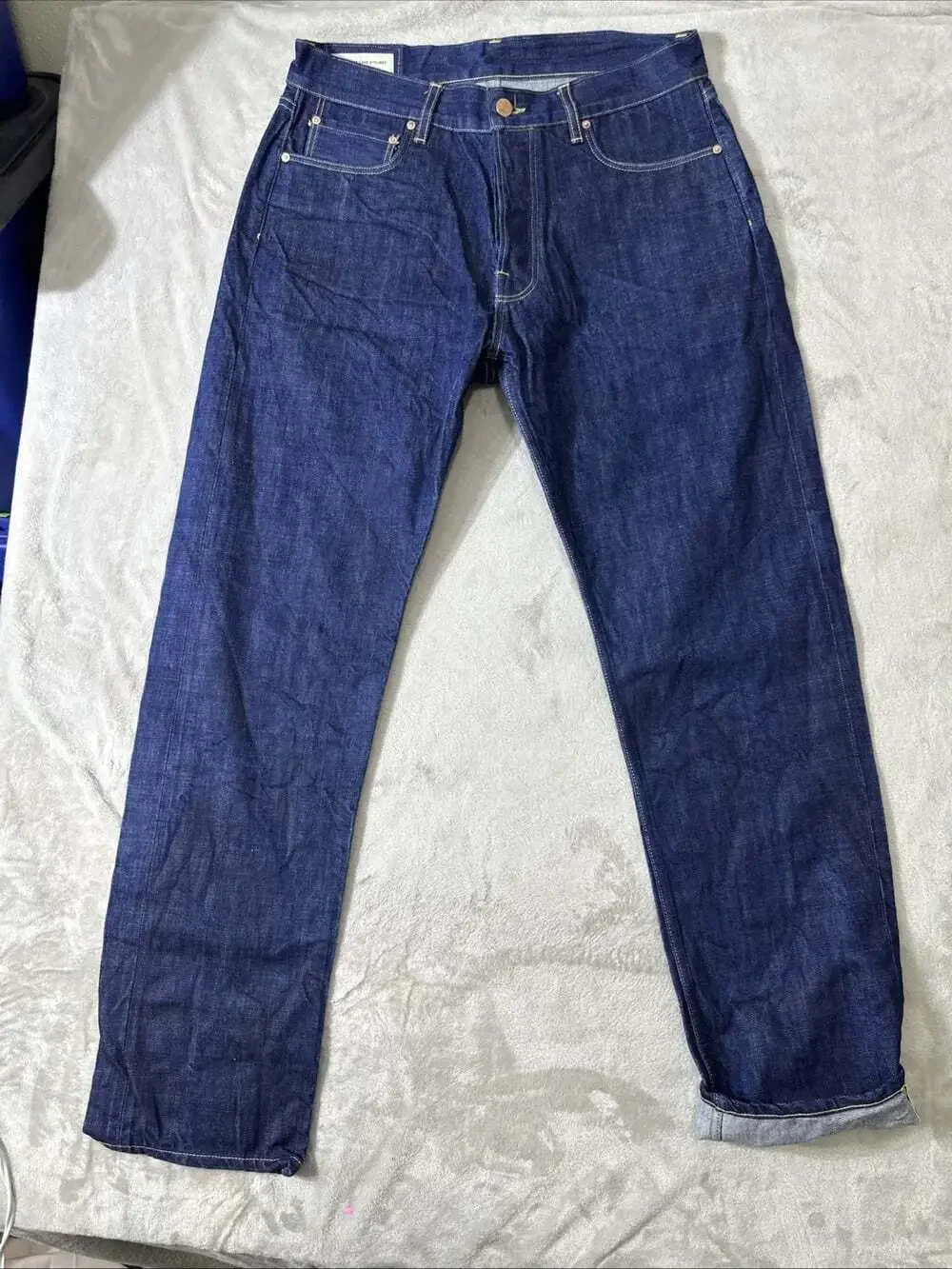 Blackhorse Lane Ateliers Jeans Men’s 33x33 Raw Selvedge Denim Indigo London